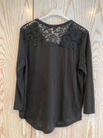 Shirt mit Spitze, Gr. S, H&M, schwarz, wenig getragen Baden-Württemberg - Nußloch Vorschau