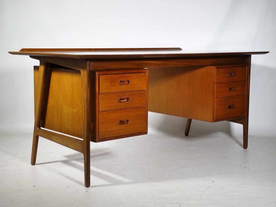 Mid-Century Design Schreibtisch Teak Arne Vodder Anton Borg 60er in Mainz