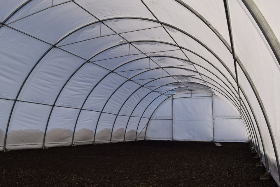 Rundbogenhalle Zelthalle Leichtbauhalle Landwirtschaft Neu Statik in Rodeberg