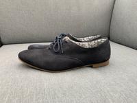 Dunkelblaue Wildleder Halbschuhe Loafer Business NEU 39 40 Bayern - Fürstenfeldbruck Vorschau