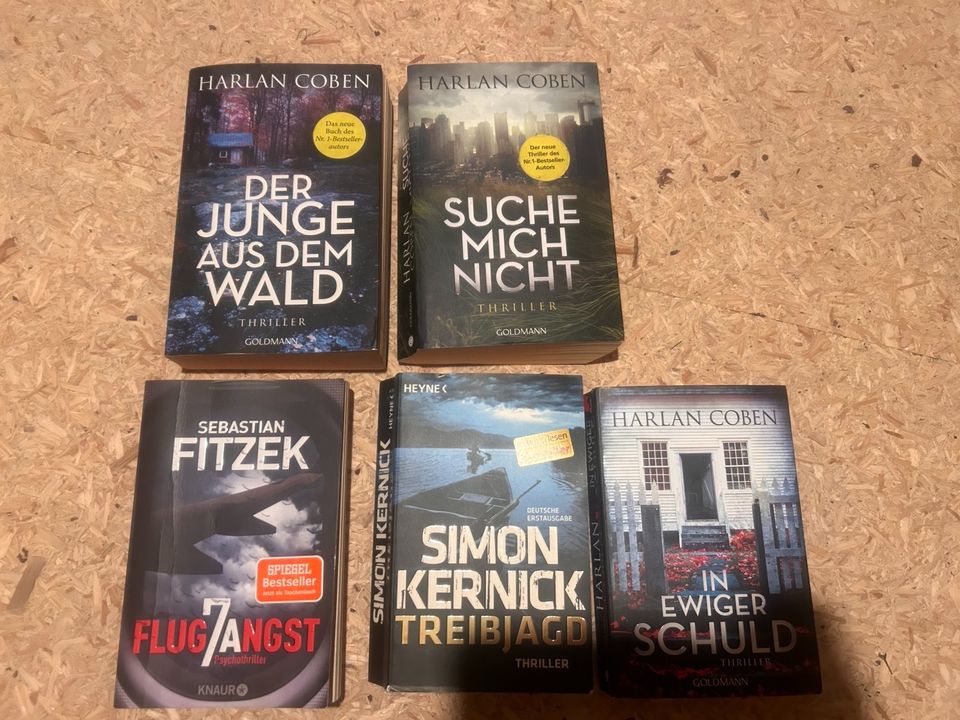 Harlan Coben, Sebastian Fitzek, Simon Kernick SET 5 Bücher in Greven