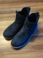 Mädchen Chelsea Boots in Wildlederoptik dunkelblau, Gr. 34 Hessen - Brechen Vorschau