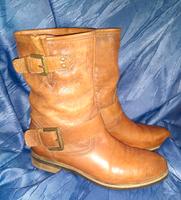 Liebeskind Stiefel Stiefelette Boots Braun Glatt- Leder Flach Bayern - Illertissen Vorschau