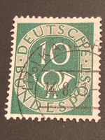 Briefmarke Deutschland 10 Pfennig 1951 Michel 128 gestempelt Rheinland-Pfalz - Alzey Vorschau