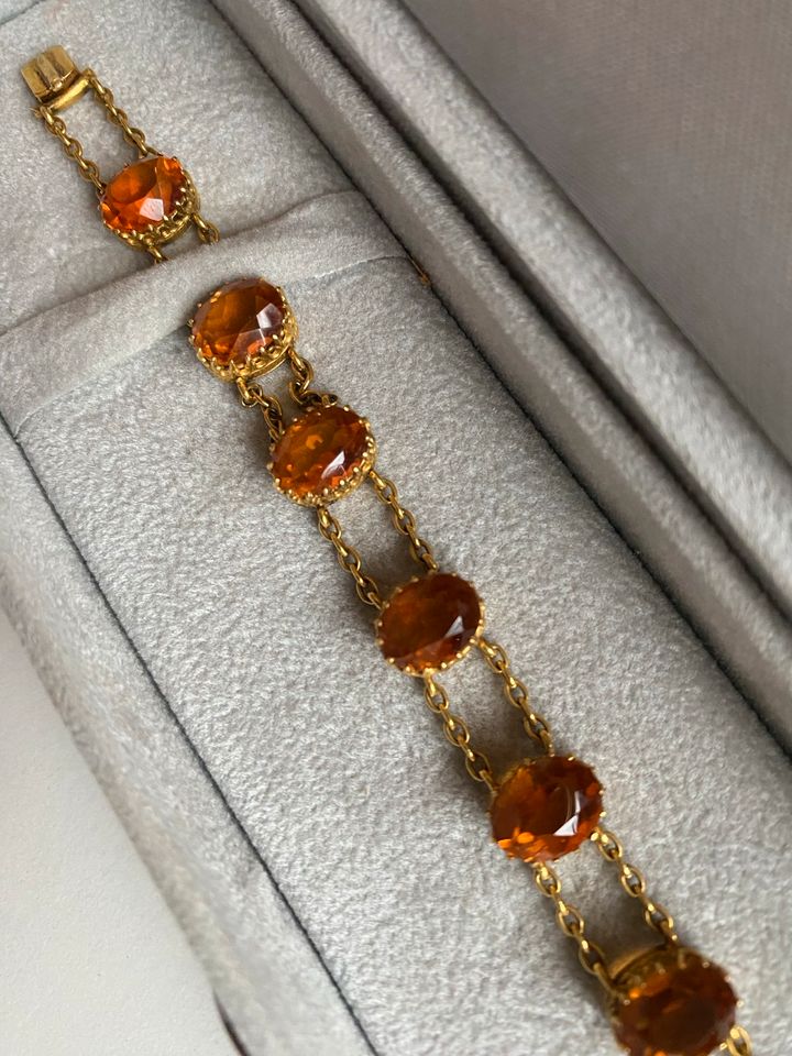 Antikes Armband Madeira Citrine / 750 Gold in Berlin