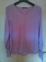 Tom Tailor Gr. 38 weiß rot hellrot gestreift Bluse Tunika 3/4arm Bayern - Oberasbach Vorschau