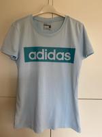 T-Shirt von Adidas hellblau Gr. S Climalite Bayern - Traunstein Vorschau