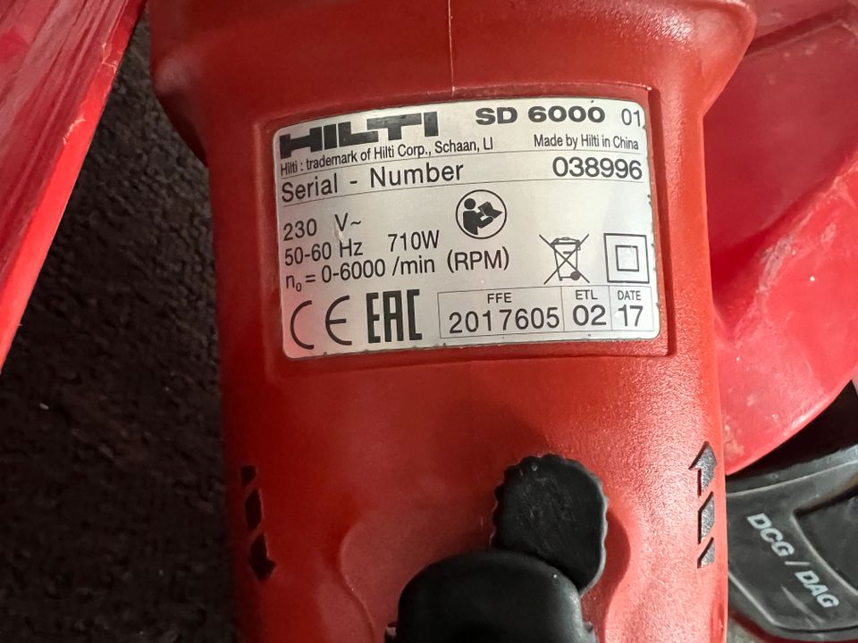 Hilti Trockenbau-Schraubendreher SD 6000 Schnellbauschrauber 230V in Mittenwalde