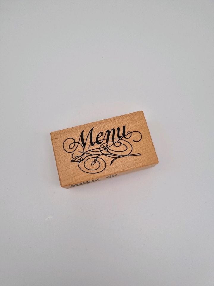 PSX Holzstempel "Menü" RAR in München