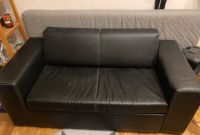 Schlafcouch Couch Sofa Leder schwarz 170 x 80 Bayern - Arnstorf Vorschau