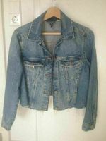 Jeans-Jacke, used look, 1 x  getragen., H&M, Gr. 164 / Gr. XS Baden-Württemberg - Freiburg im Breisgau Vorschau