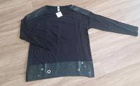 Tredy Shirt schwarz mit Lederoptik und Nieten Gr.1. 38 40 42 Neu Hessen - Wiesbaden Vorschau
