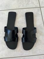 Pantoletten schwarz H&M Gr.39 Bayern - Geiselhöring Vorschau