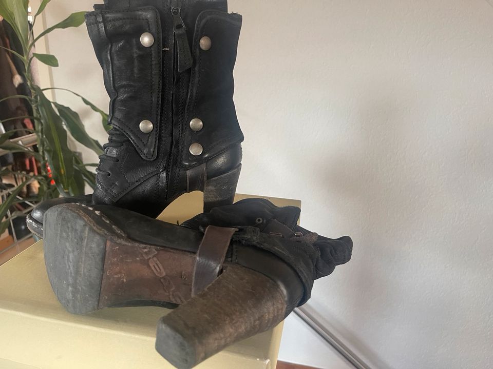 AS98 Stiefelette schwarz 37 in Bad Säckingen