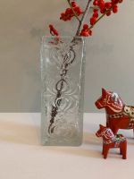 Walther Glas Vase Eisglas Vintage floraler Dekor 18 cm ohne Hannover - Vahrenwald-List Vorschau