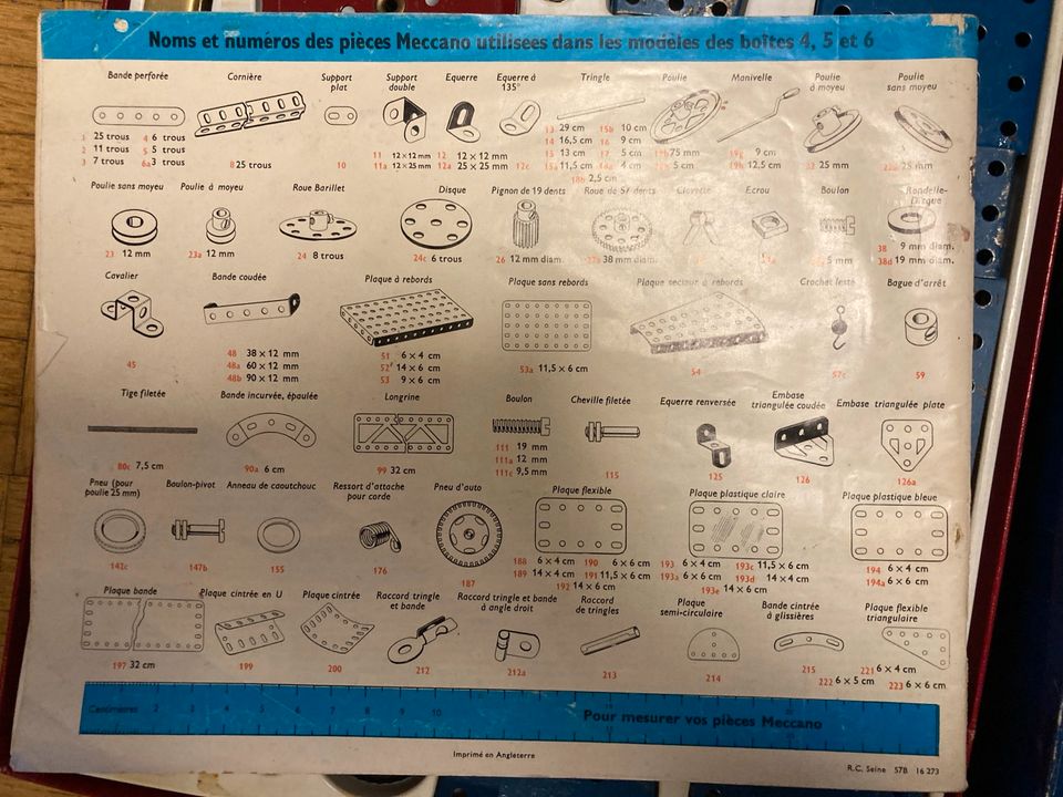 Meccano Metallbaukasten N° 6 Frankreich Märklin 1964 OVP OBA in Pentling