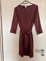 H&M Kleid mit Bindegürtel dunkelbraun Niedersachsen - Adelheidsdorf Vorschau