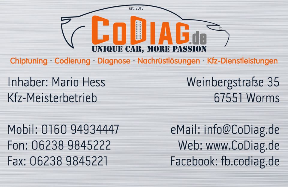 Codierung Freischaltung Codieren VW Audi Seat Skoda ODIS VCP in Worms