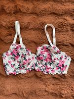 H&M BH blumen Spitze Muster weiß rosa pink 75C Köln - Porz Vorschau