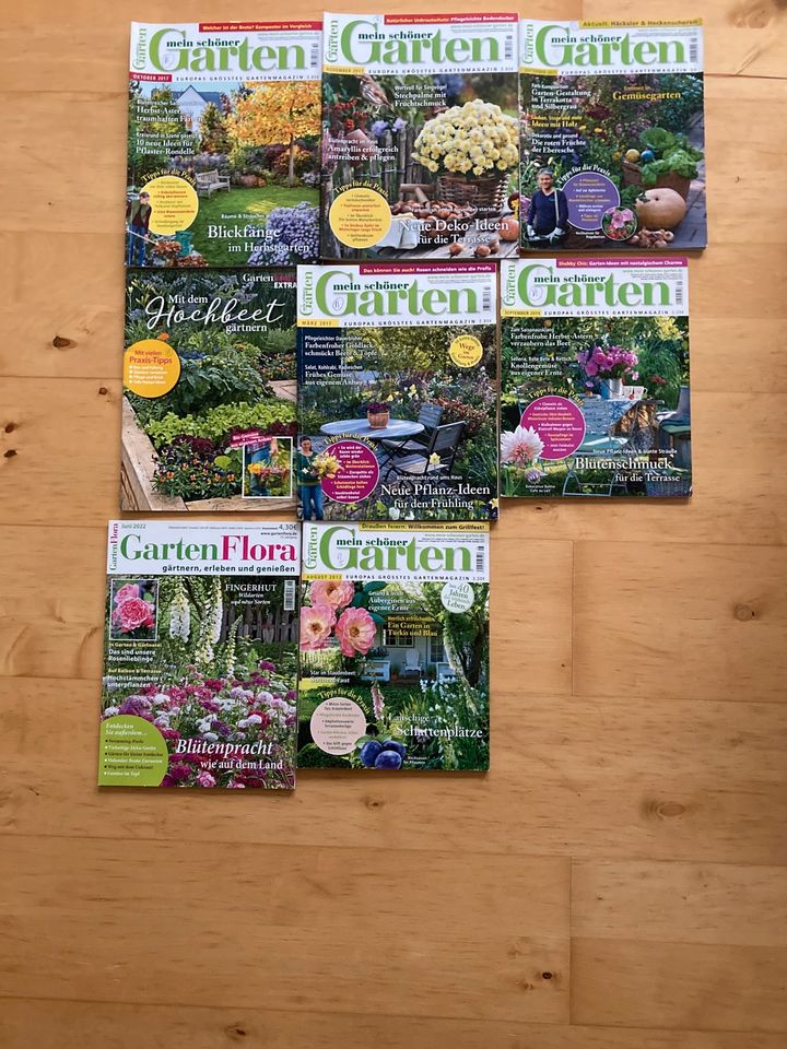 Konvolut Gartenzeitschriften mein schöner Garten Garten Flora in Bibertal