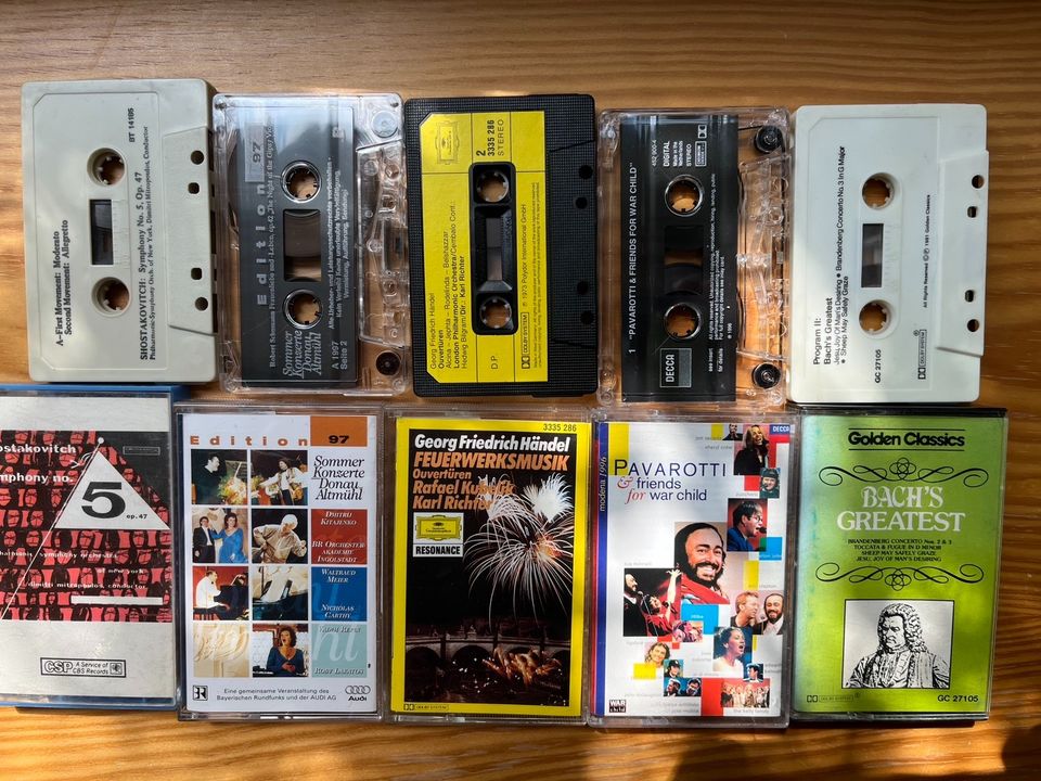 10x MC Klassische MusikKassette Cassette Bach Mozart pavarotti in Eckernförde