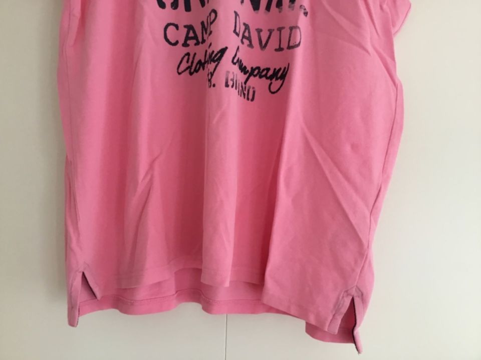 Superschönes Poloshirt von CAMP DAVID, Gr. XXL in rosa in Maßbach