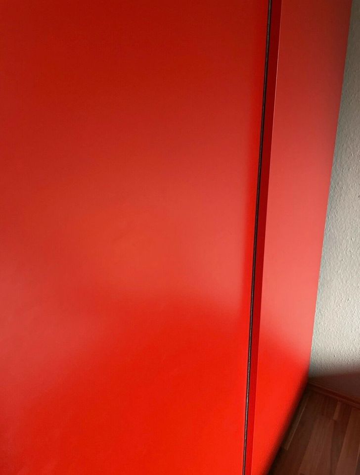 2 Paar IKEA Schiebetüren für PAX, 150x201 cm, rot, selten in Pliezhausen