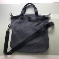 Tasche Souve Bag Co Shopper grau Leder gewachste Baumwolle Düsseldorf - Oberbilk Vorschau