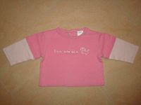 Pulli Pullover Shirt Langarmshirt rosa Gr. 68 Lagenoptik Top! Thüringen - Weinbergen Vorschau