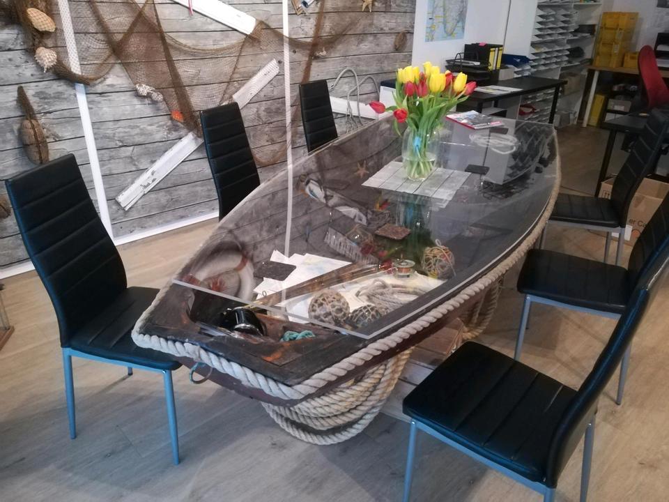 Tisch Maritim Boot Gastro Besprechungs Konferenz Buffet-Tisch in Adendorf