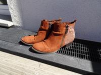 braune Ankle Boots von Marco Tozzi, glitzernde Nieten, Größe 39 Dresden - Briesnitz Vorschau