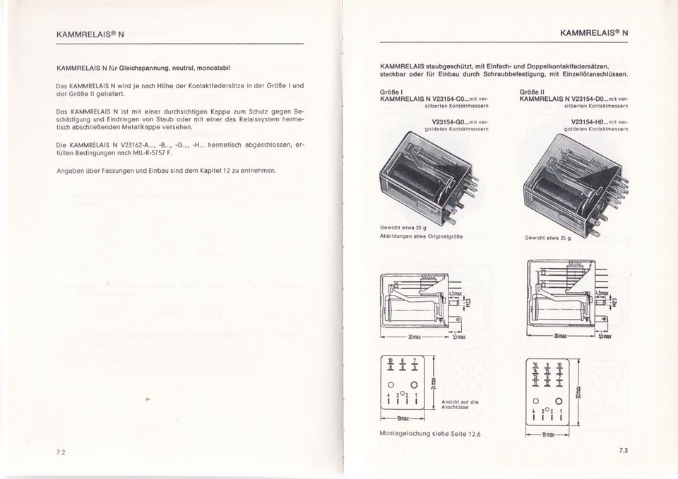 SIEMENS KAMMRELAIS N, V23154-D0421-F104 mit 2 Wechel 24V +Fassung in Kochel am See