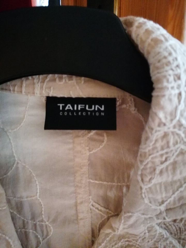 Taifun Blazer Sommer Blumenmuster bestickt Gr. 38 vintage boho in Strehla