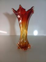 Murano Glasvase Vintage 70er Orange Feuer Mid Century Space Age Nordrhein-Westfalen - Ahlen Vorschau