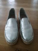 Espadrilles Plateau  Silber Leder v. Onygo Nordrhein-Westfalen - Netphen Vorschau