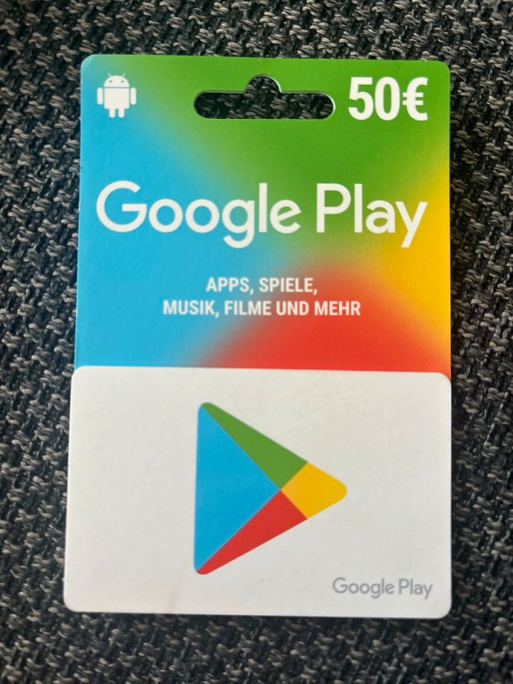 50€ Google Play Karte (Gutscheinkarte) in Hünstetten