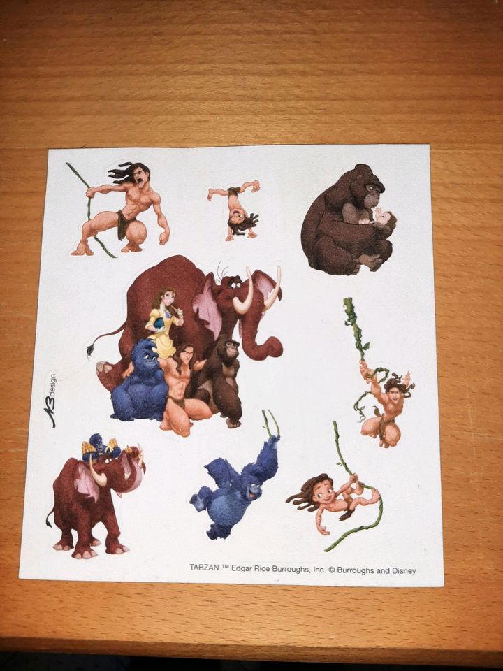 Disney Tarzan Sticker Plüsch Aufkleber Neu Vintage Sammler in Meckenheim