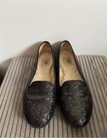 Neuwertig Anprobiert UGG-Slipper Alloway Glitter Black Gr. 40 West - Nied Vorschau