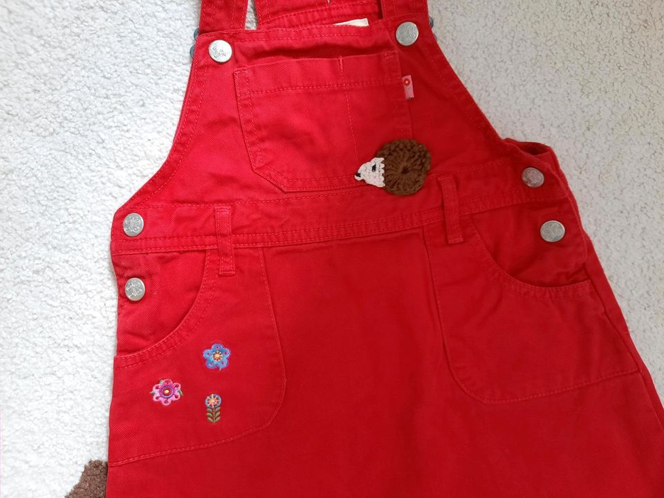 Jeans Latzkleid Gr.98 Rot in Erkrath