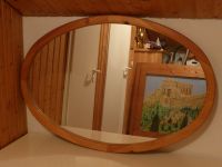 Ovaler Spiegel 80x120 cm mit schönem gelaugten Kiefernholzrahmen Niedersachsen - Meppen Vorschau