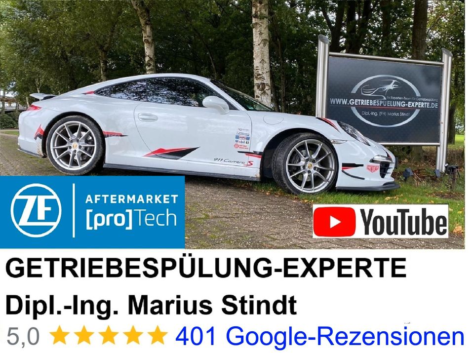 ZF [pro]Tech start Partner und Marktführer,  Spülsystem ohne schädlichen Reiniger !! Getriebespülung BMW Mercedes F10 F11 F30 F31 E60 E61 E70 W211 W212 W213 DSG CVT Audi Ford Opel Wandler 51 Getriebe in Schwabhausen