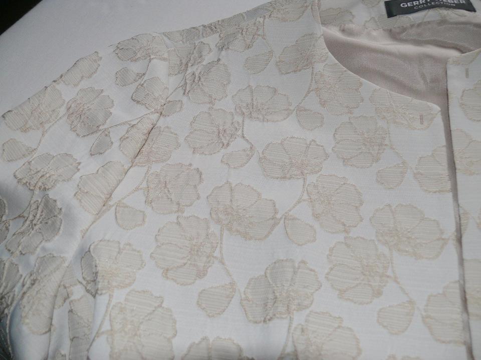 Jacke Blazer Kurzblazer festlich Gerry Weber Gr. 42 beige in Burghaun