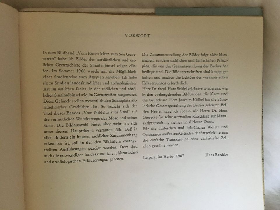 Reisebericht 1966 von Hans Bardtke - vom Nildelta zum Sinai in Berlin