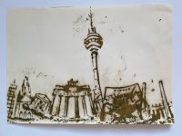 Druck Berlin Sehenswürdigkeiten A3 gullydeckel  Zeichnung Friedrichshain-Kreuzberg - Friedrichshain Vorschau