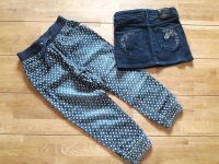 Jeans Sterne + Rock mit silber Stickerei H&M 104 110 Baden-Württemberg - Renchen Vorschau