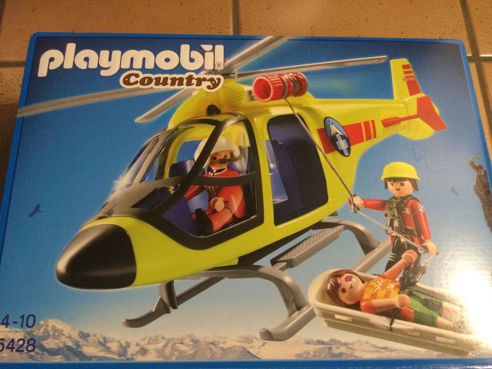 PLAYMOBIL 5428 Helikopter der Bergrettungsdienst in Taufkirchen München