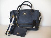 SANSIBAR Zip Bag Damen Handtasche mit Kosmetiktasche blau NEU Sachsen - Groitzsch Vorschau