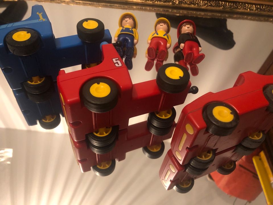 Playmobil 123 Fahrzeuge mit Figuren Feuerwehr Abschleppwagen Set in Köln