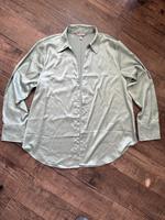 H&M HundM elegante Bluse Hemd Leinen seiden mint grün mintgrün L Leipzig - Gohlis-Süd Vorschau