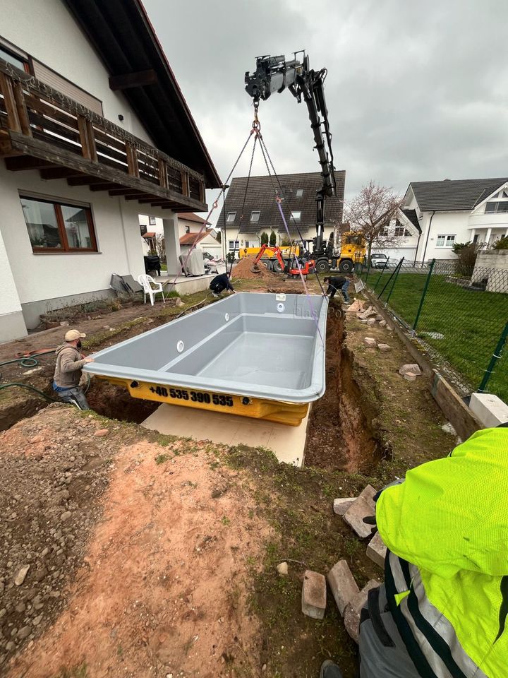 GFK Pool TOKYO 7,50x3,50 Kompletset mit Filteranlage TÜV in Görlitz